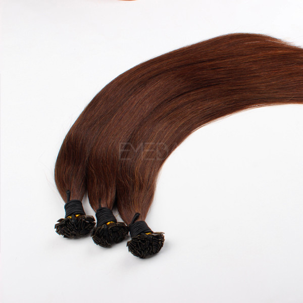 Fusion Human Hair Extension Suppliers Factory Price No Tangle Russian Hair Extension LM452